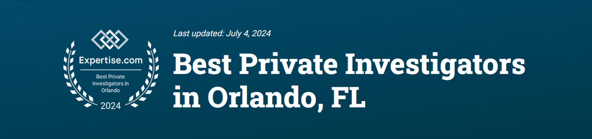 F3 Private Investigations awarded Best Private Investigators in Orlando, FL by Expertise.com on July 4, 2024.