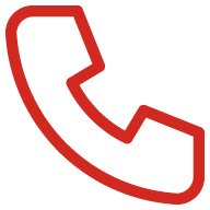 Red phone icon for contacting F3 Private Investigations, your trusted private investigation company. Reach out for discreet services.