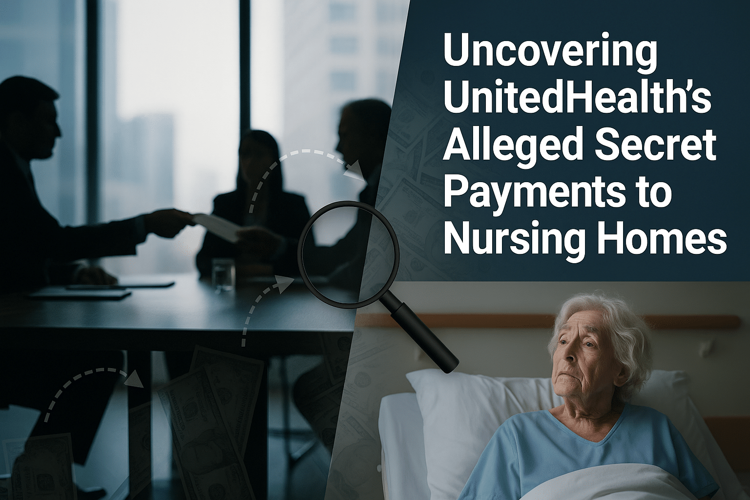 Investigation into UnitedHealth's secret payments to nursing homes.